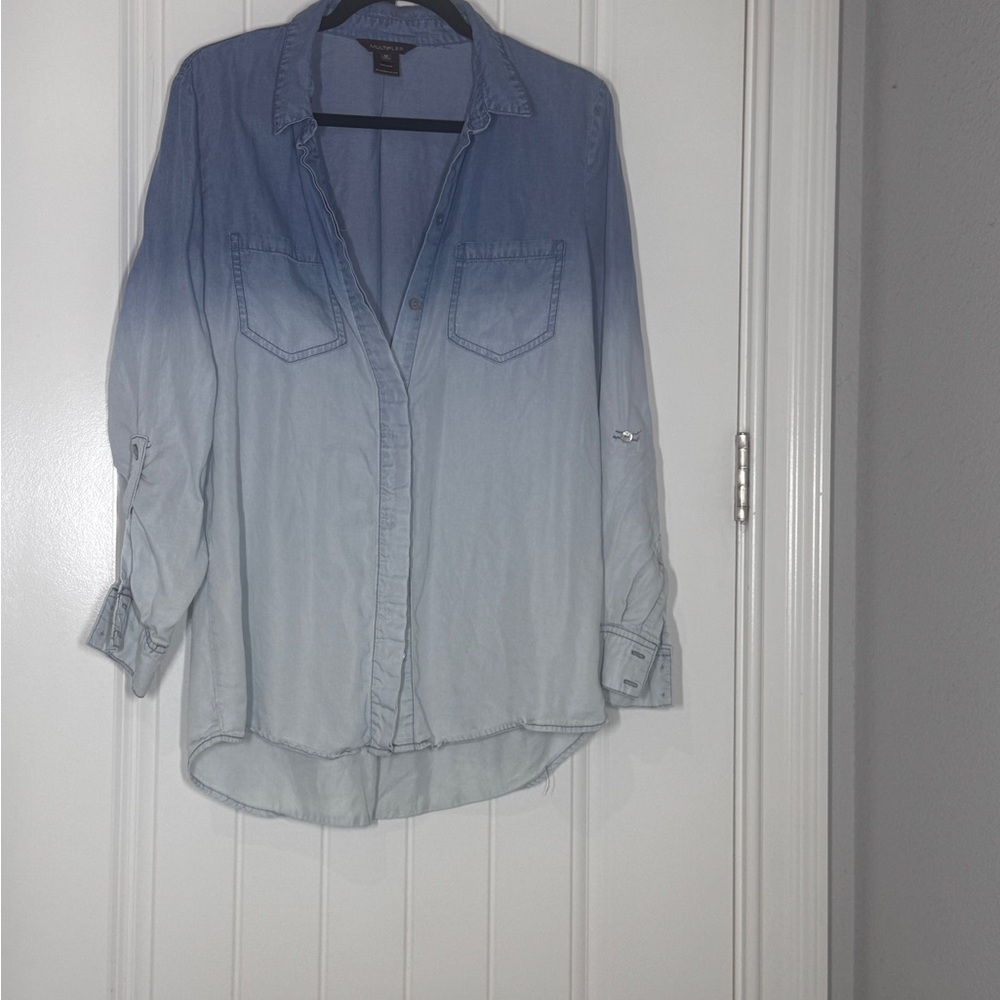 Multiples Light Blue Denim Shirt